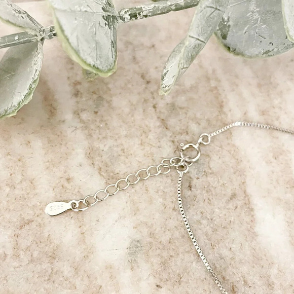 925 Sterling Silver Dainty Bar Bracelet Stackable Box Chain Bracelet - Picture 4 of 5